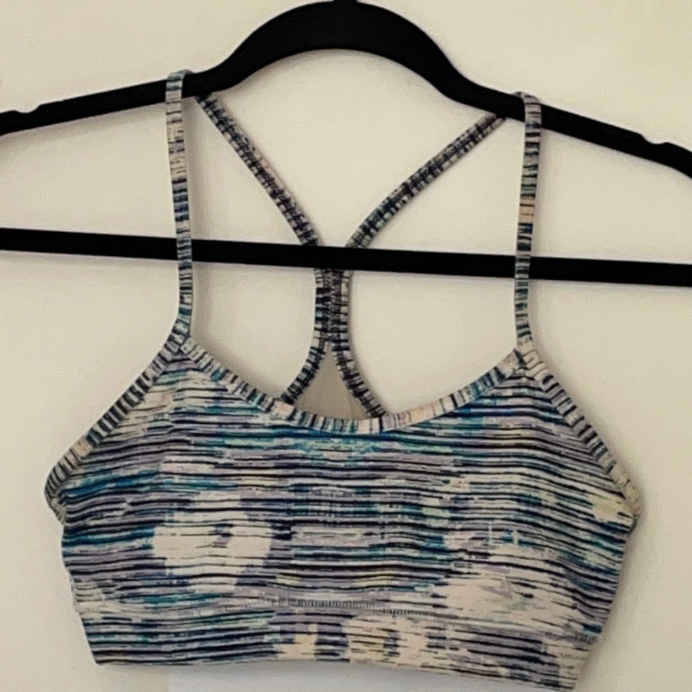 Lululemon Flow Y Multicolored Sports Bra 4 Activewear Workout